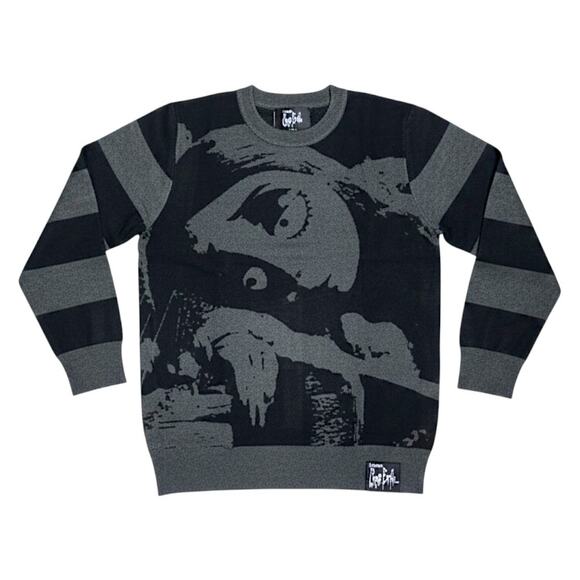 Killstar Sweaters - Killstar x Corpse Bride Emily Striped Knit Jumper M NWT